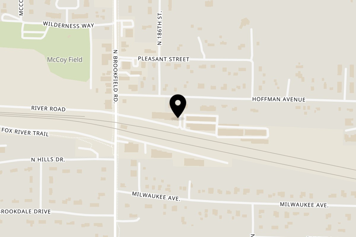 Map showing the location of Vino Cappuccino on 2848 N Brookfield Rd in Brookfield